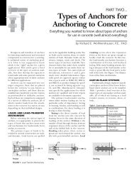 Types of Anchors for Anchoring to Concrete - Hilti