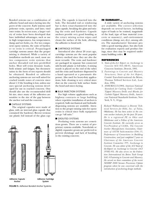 Types of Anchors for Anchoring to Concrete - Hilti