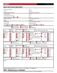 Steel Roof Deck Submittal Form - Hilti