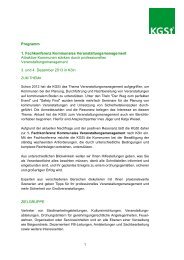 1. Fachkonferenz Kommunales Veranstaltungsmanagement - KGSt