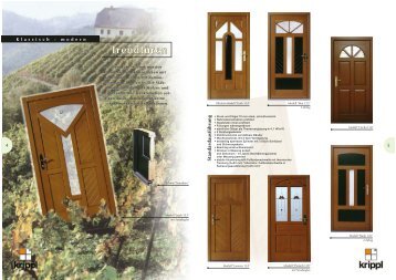 Holzhaustürenkatalog als PDF downloaden - Krippl Fenster und Türen