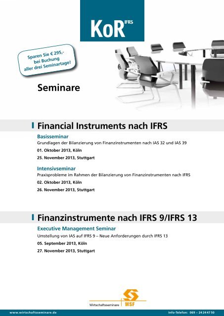 Financial Instruments nach IFRS - WSF Wirtschaftsseminare