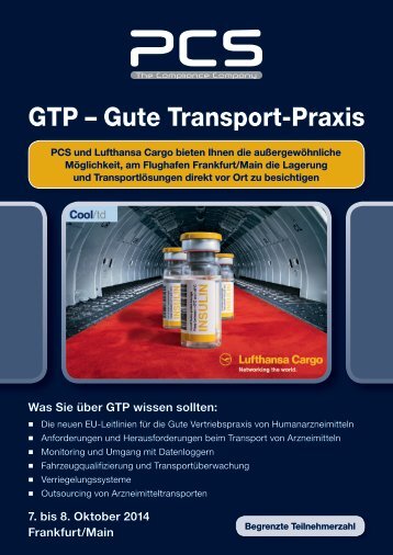 GTP – Gute Transport-Praxis - PCS