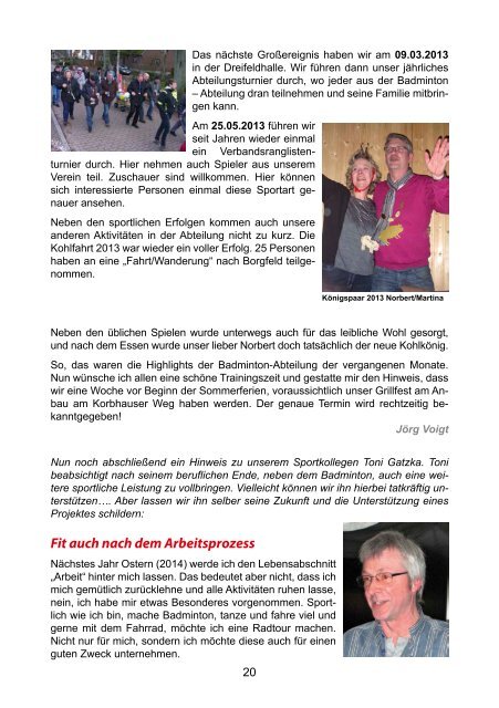 Heft Nr. 26 vom März 2013 - TuS Komet Arsten