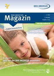 Jetzt das Mitgliedermagazin (2/2013) herunterladen - BKK Medicus