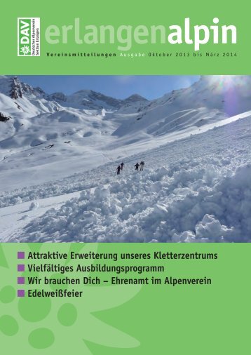 erlangenalpin Winter 2013/2014 - Alpenverein Sektion Erlangen