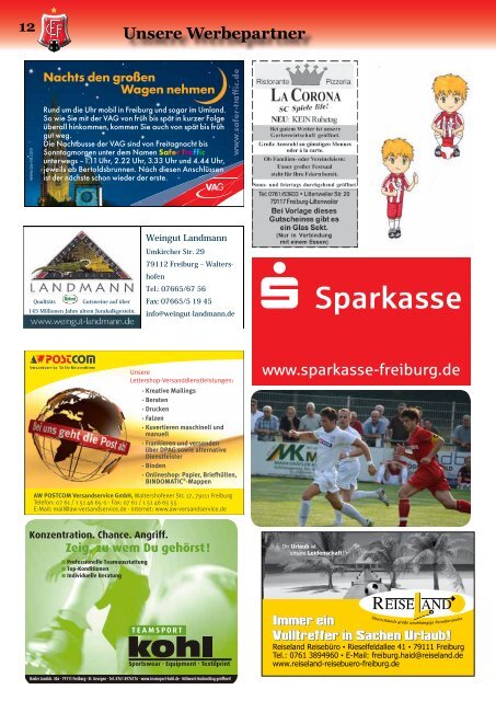 Infos und mehr rund um den Freiburger Fußball-Club - Freiburger FC