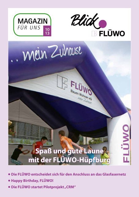 Spaß und gute Laune mit der FLÜWO-Hüpfburg - Wohnungen ...