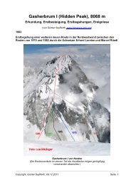 Gasherbrum I (Hidden Peak), 8068 m - Die Berge des Himalaya