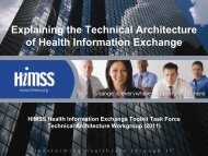 Explaining the Technical Architecture of HIE - himss