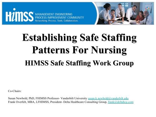 Establishing Safe Staffing Patterns for Nurses - himss