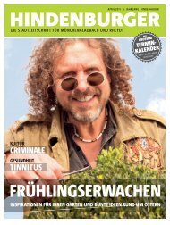 FRÜHLINGSERWACHEN - Hindenburger Stadtzeitschrift für ...