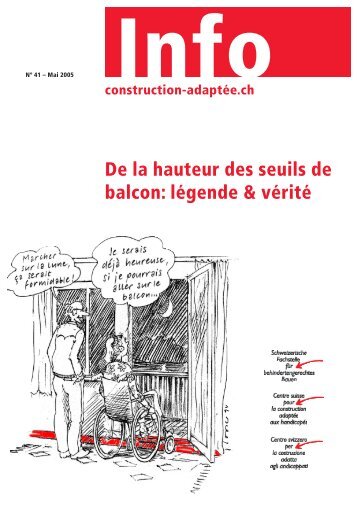 De la hauteur des seuils de balcon: lÃ©gende & vÃ©ritÃ©