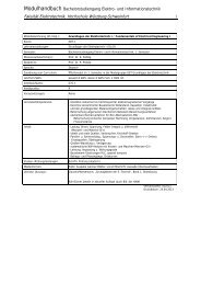 Modulbeschreibung Stand SS2013 - Hochschule für angewandte ...