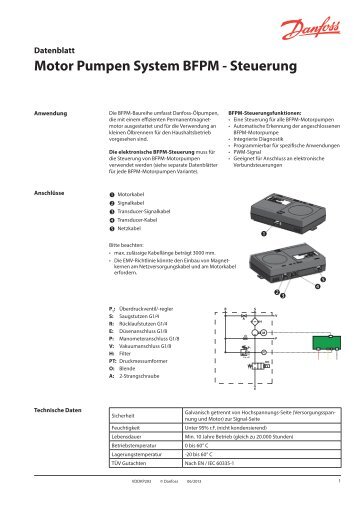 Motor Pumpen System BFPM - Steuerung - Danfoss