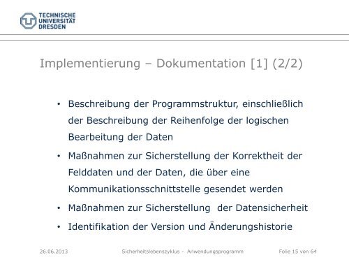 Sicherheitslebenszyklus - Teil 2 - Fakultät Elektrotechnik und ...