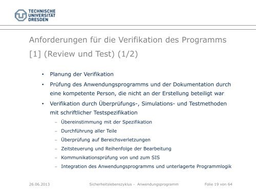 Sicherheitslebenszyklus - Teil 2 - Fakultät Elektrotechnik und ...