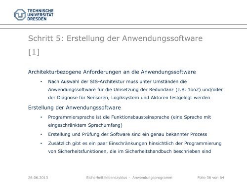 Sicherheitslebenszyklus - Teil 2 - Fakultät Elektrotechnik und ...