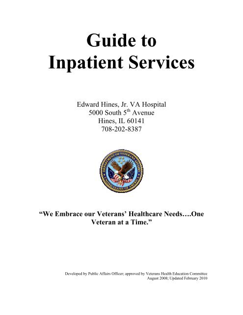 Guide to Inpatient Services - Edward Hines, Jr. VA Hospital