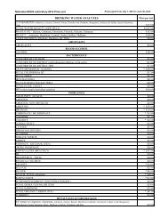 DRINKING WATER ANALYTES