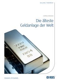 Die älteste Geldanlage der Welt - Markets from RBS - CH