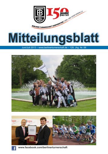 Mitteilungsblatt - Berliner Turnerschaft