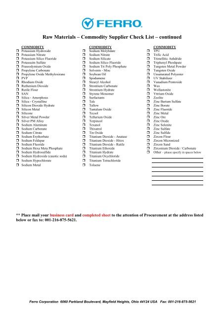 Check List