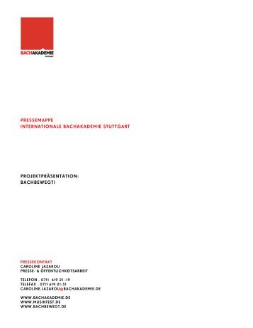 pdf 4,0 MiB - Internationale Bachakademie Stuttgart