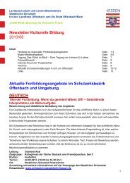 Newsletter Kulturelle Bildung 2013/08 Aktuelle ...