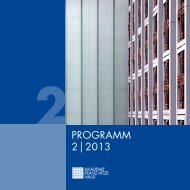 PROGRAMM 2 2013 - Franz-Hitze-Haus