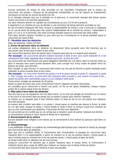 Dispositions spÃ©cifiques Attelage - HippoPlus