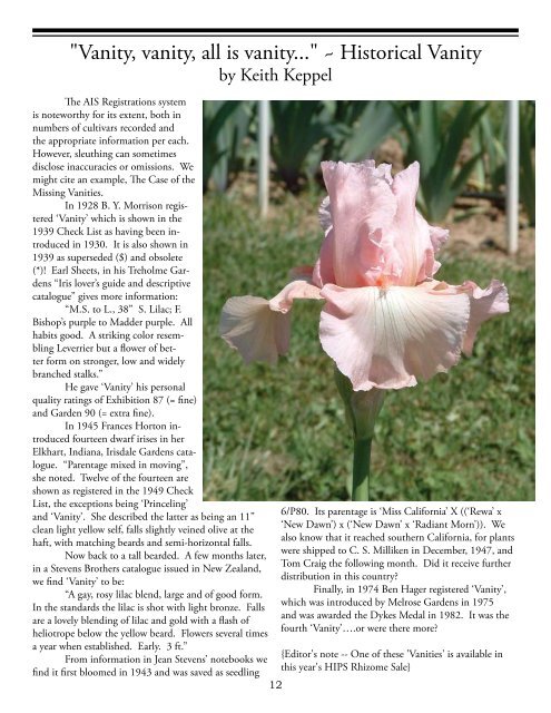 roots - Historic Iris Preservation Society