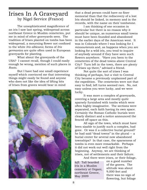 roots - Historic Iris Preservation Society