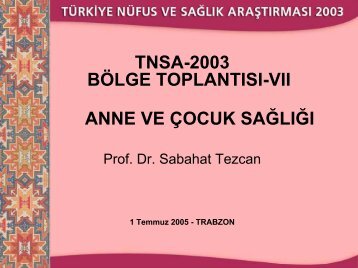 Prof. Dr. Sabahat Tezcan