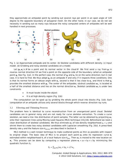 A Robust and Centered Curve Skeleton Extraction from 3D Point ...