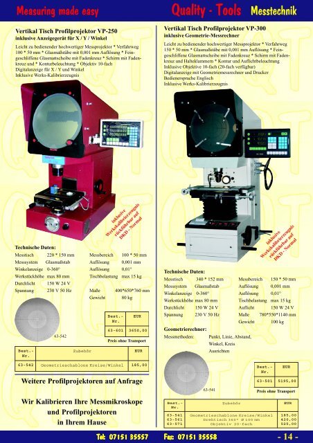 Katalog Optik - Quality-Tools Messtechnik