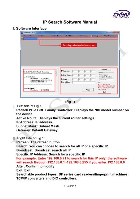 IP Search Software Manual - Grid Connect