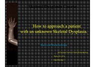 How to approach a patient with an unknown Skeletal ... - Istituti
