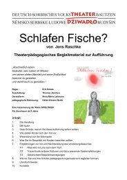 Schlafen Fische? - Deutsch-sorbisches Volkstheater