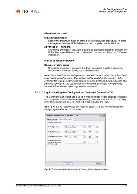 Software Manual Freedom EVOware Standard 2.3 Freedom ...