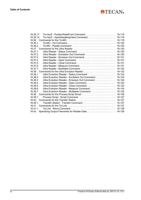 Software Manual Freedom EVOware Standard 2.3 Freedom ...