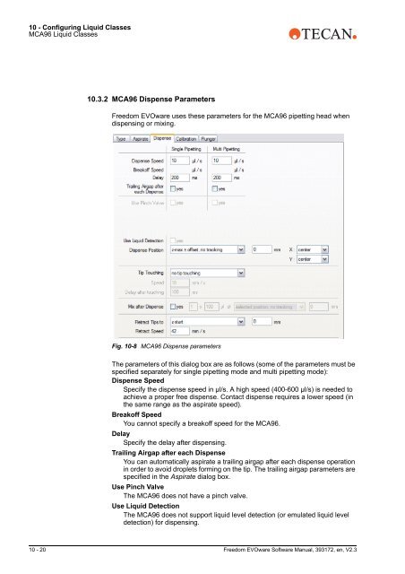 Software Manual Freedom EVOware Standard 2.3 Freedom ...