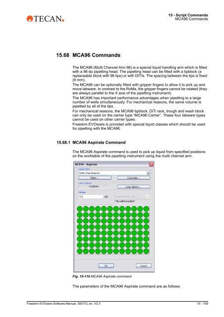 Software Manual Freedom EVOware Standard 2.3 Freedom ...