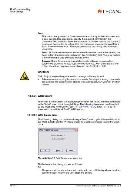 Software Manual Freedom EVOware Standard 2.3 Freedom ...