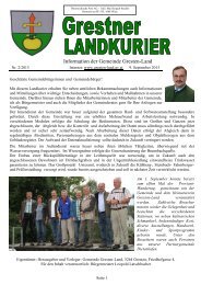 Information der Gemeinde Gresten-Land