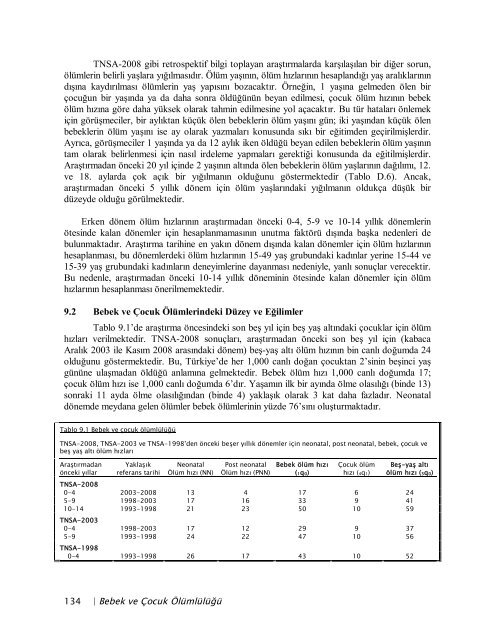 TÃ¼rkiye NÃ¼fus ve SaÄlÄ±k AraÅtÄ±rmasÄ±, 2008 - Hacettepe Ãniversitesi ...