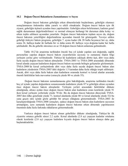 TÃ¼rkiye NÃ¼fus ve SaÄlÄ±k AraÅtÄ±rmasÄ±, 2008 - Hacettepe Ãniversitesi ...