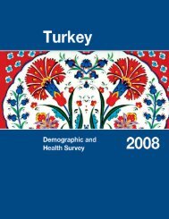 Turkey Demographic and Health Survey 2008 Hacettepe University ...