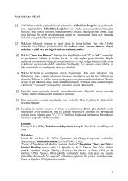 1 YAZARLARA BÄ°LGÄ° [1] NÃ¼fusbilim alanÄ±nda yapÄ±lan bilimsel ...