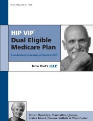 HIP VIPÂ® Dual Eligible Medicare Plan